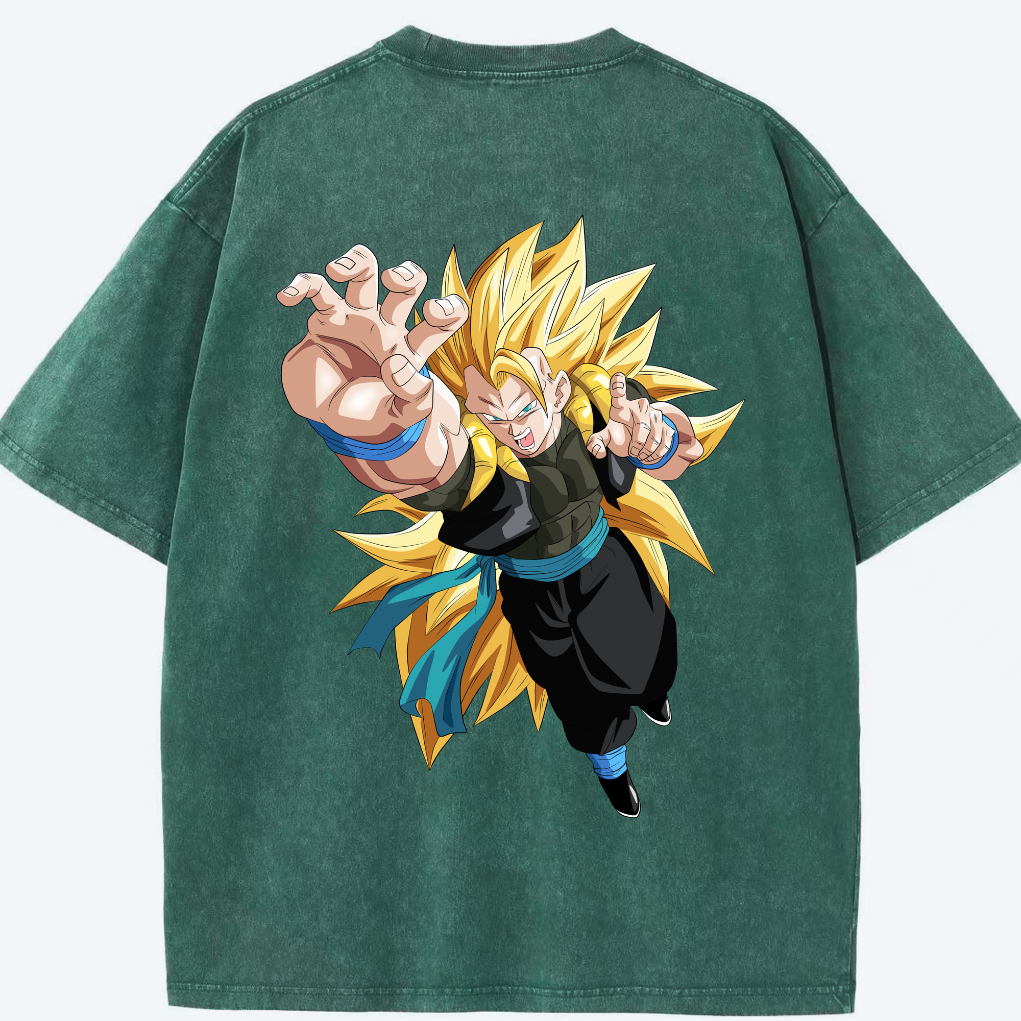 （画像用） ドラゴンボール ベジータ四世（Bejīta Yonsei）DRAGON BALL Vegeta IV 綿100% ヴィンテージ風 半袖Tシャツ（背面プリント）